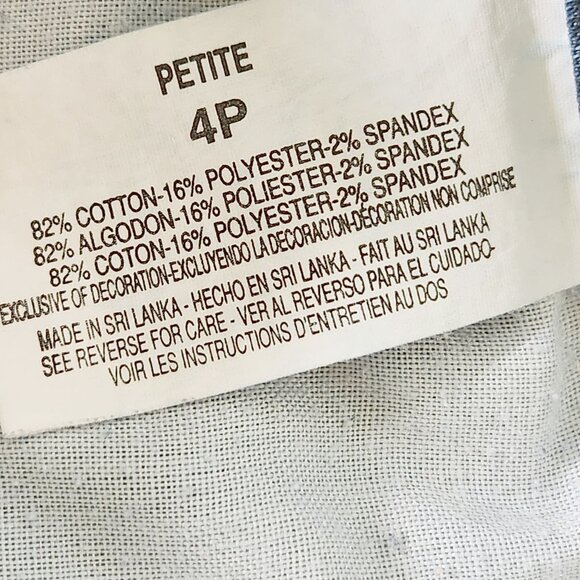 Gloria Vanderbilt Embroidered Jean Capris Stretch 4P - Picture 6 of 6